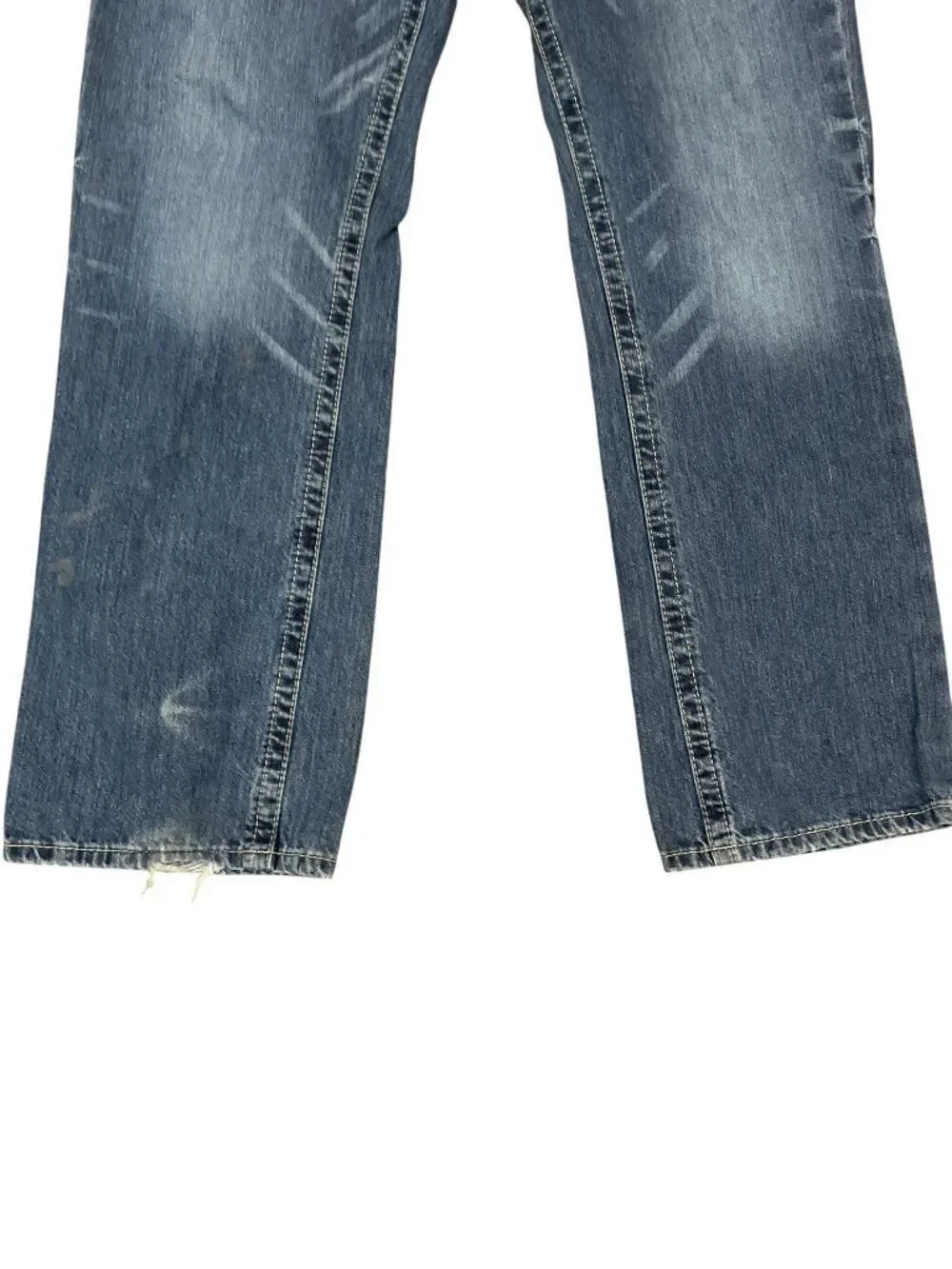 True Religion Billy Relaxed Bootcut Stretch Logo Denim Blue Jeans Men's Sz 38